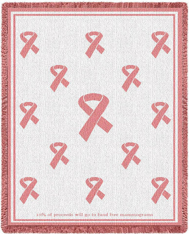 Pink Ribbon Blanket