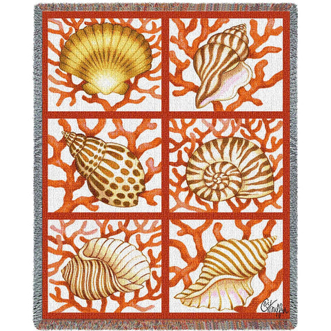 Shells and Coral Blanket