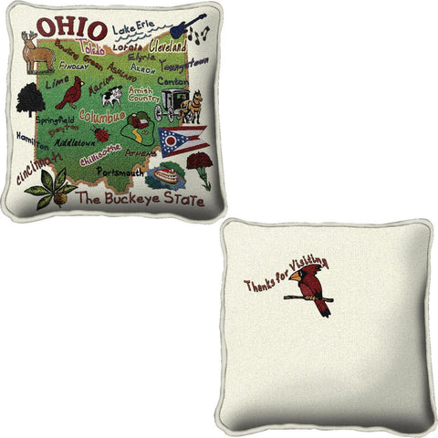 State Of Ohio Pillow