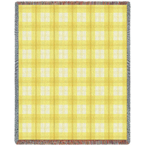 Lemon Plaid Blanket
