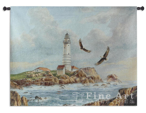 Boston Lighthouse Wall Tapestry