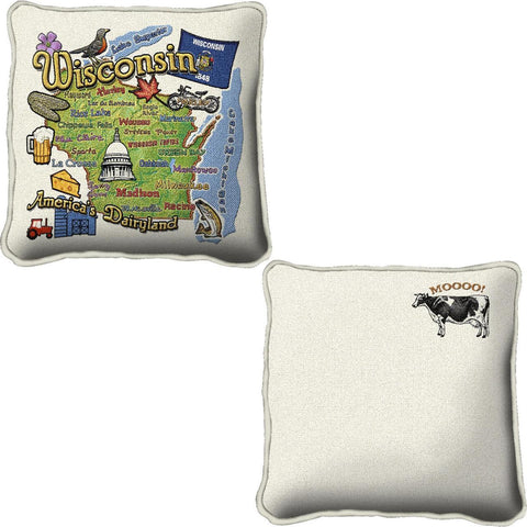 Wisconsin State Pillow