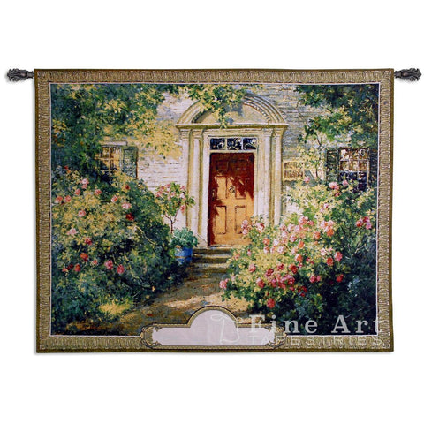 Grandma's Doorway Monogram Wall Tapestry