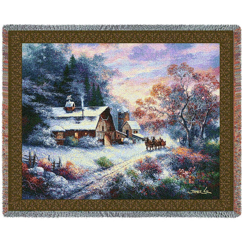 Snowy Evening Blanket