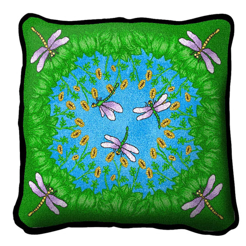Dancing Dragonfly Pillow