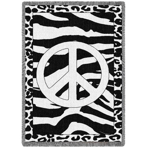 Zebra Peace Blanket