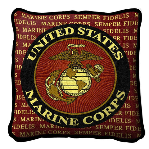 Semper Fi Emblem Pillow