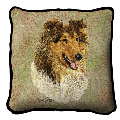 Rough Collie 2 Pillow
