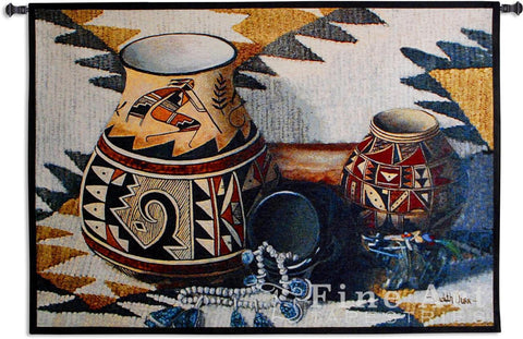 Kokopelli Pot Wall Tapestry