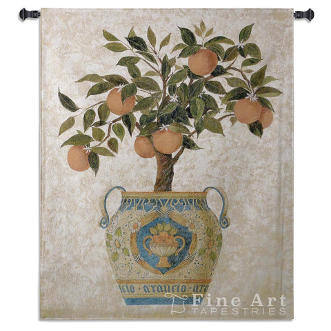 Italian Orange Tree Wall Tapestry