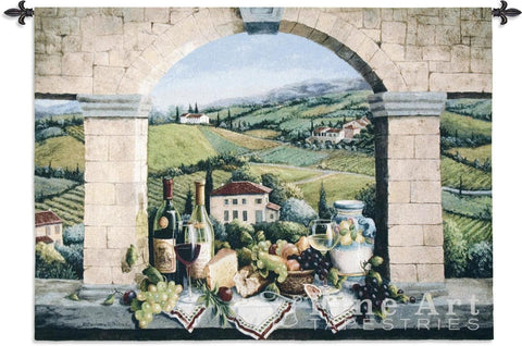 Vino De Tuscany Medium Wall Tapestry