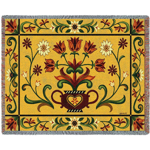 Heritage Floral Tapestry Blanket