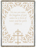 Baby Cross With Scripture Mini Blanket