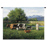 Country Girl Wall Tapestry With Rod