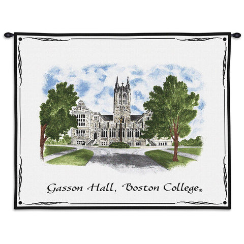 Boston College -Gasson Hall Wall Tapestry With Rod
