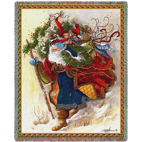 Windswept Santa Blanket