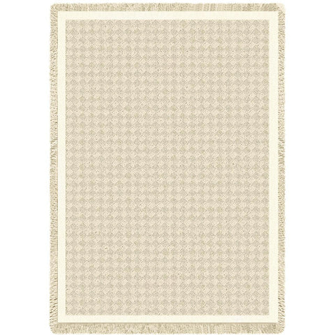 Herringbone Natural Blanket
