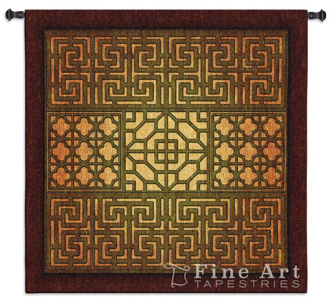 Eastern Lattice Wall Tapestry