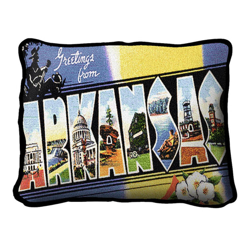 Greetings Arkansas Pillow