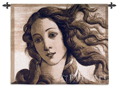 Birth Of Venus Head Wall Tapestry