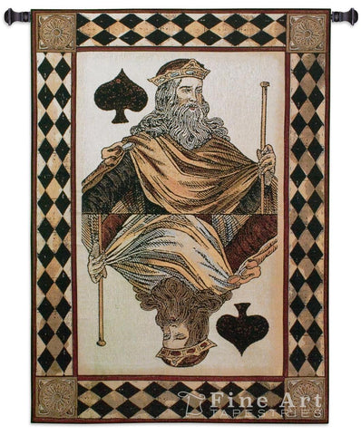 King Spades Wall Tapestry