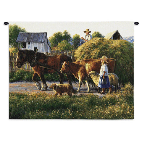 Passing Parade Wall Tapestry With Rod