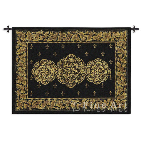 Black Medallion Wall Tapestry