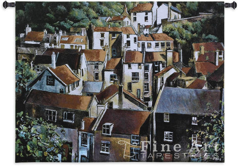 Rooftops II Wall Tapestry
