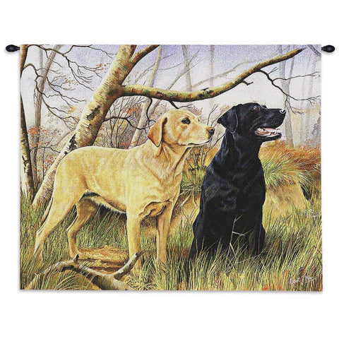 Labrador Retrievers Wall Tapestry with Rod