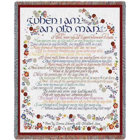 When I Am An Old Man Blanket