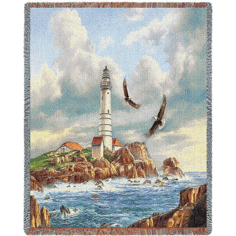 Boston Lighthouse Blanket