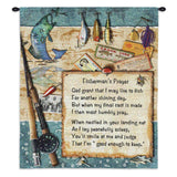 Fishermans Prayer Wall Tapestry With Rod