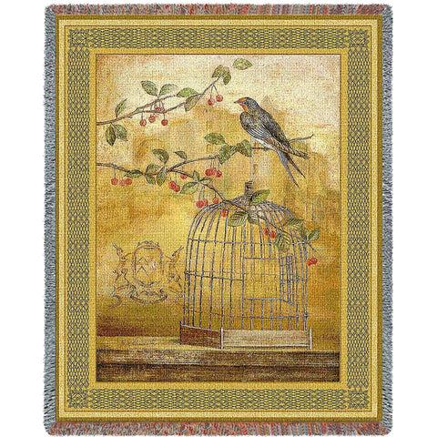 Oiseav Cage Cerise II Blanket