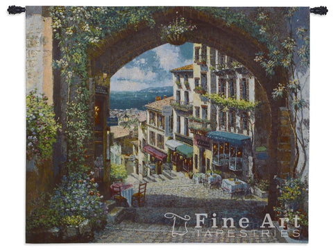 Arch de Cagnes Small Wall Tapestry