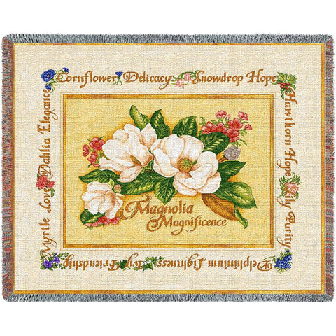 Magnolia Magnificence Blanket