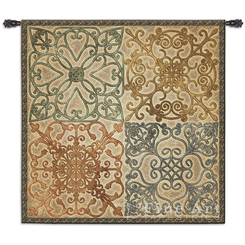 Wrought Iron Elegance Large Wall Tapestry