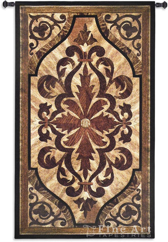 Wood Inlay Birch Wall Tapestry