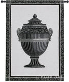 Empire Urn I Noir Wall Tapestry