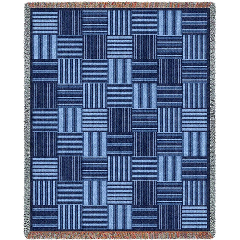 Tile Blue Blanket