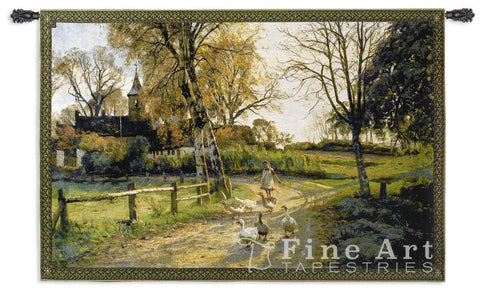 Goose Girl Medium Wall Tapestry