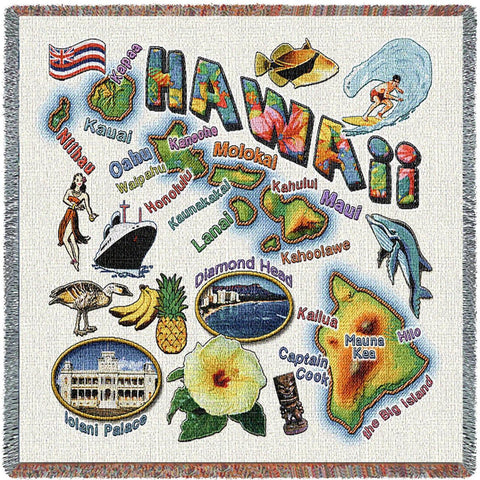 Hawaii State Small Blanket