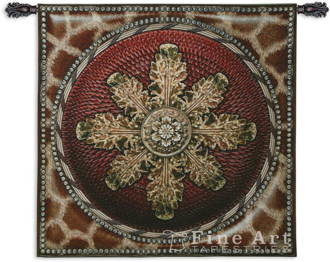 Giraffe With Rosette Wall Tapestry