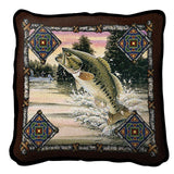 Fish Lodge Bass Pillow