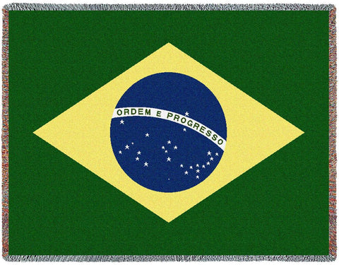 Brazilian National Flag Blanket