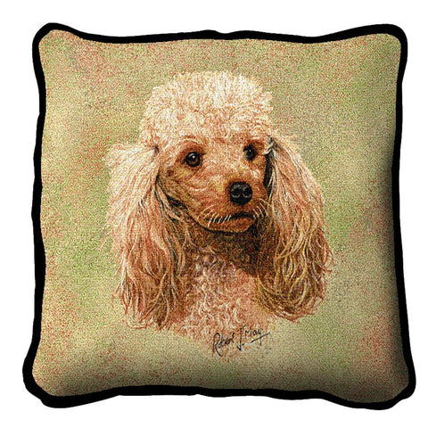 Poodle Cream Pillow