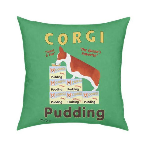 Corgi Pudding Pillow 18x18