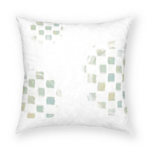Checkered Circles Pillow 18x18