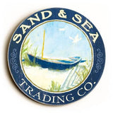 0003-0367-Sand & Sea Wood Sign 12x12 (31cm x31cm) Round