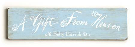 0002-9025-A gift from Heaven Wood Sign 6x22 (16cm x56cm) Solid