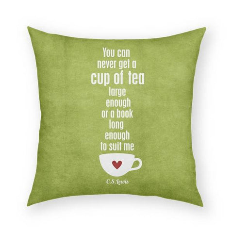 Cup of Tea Pillow 18x18